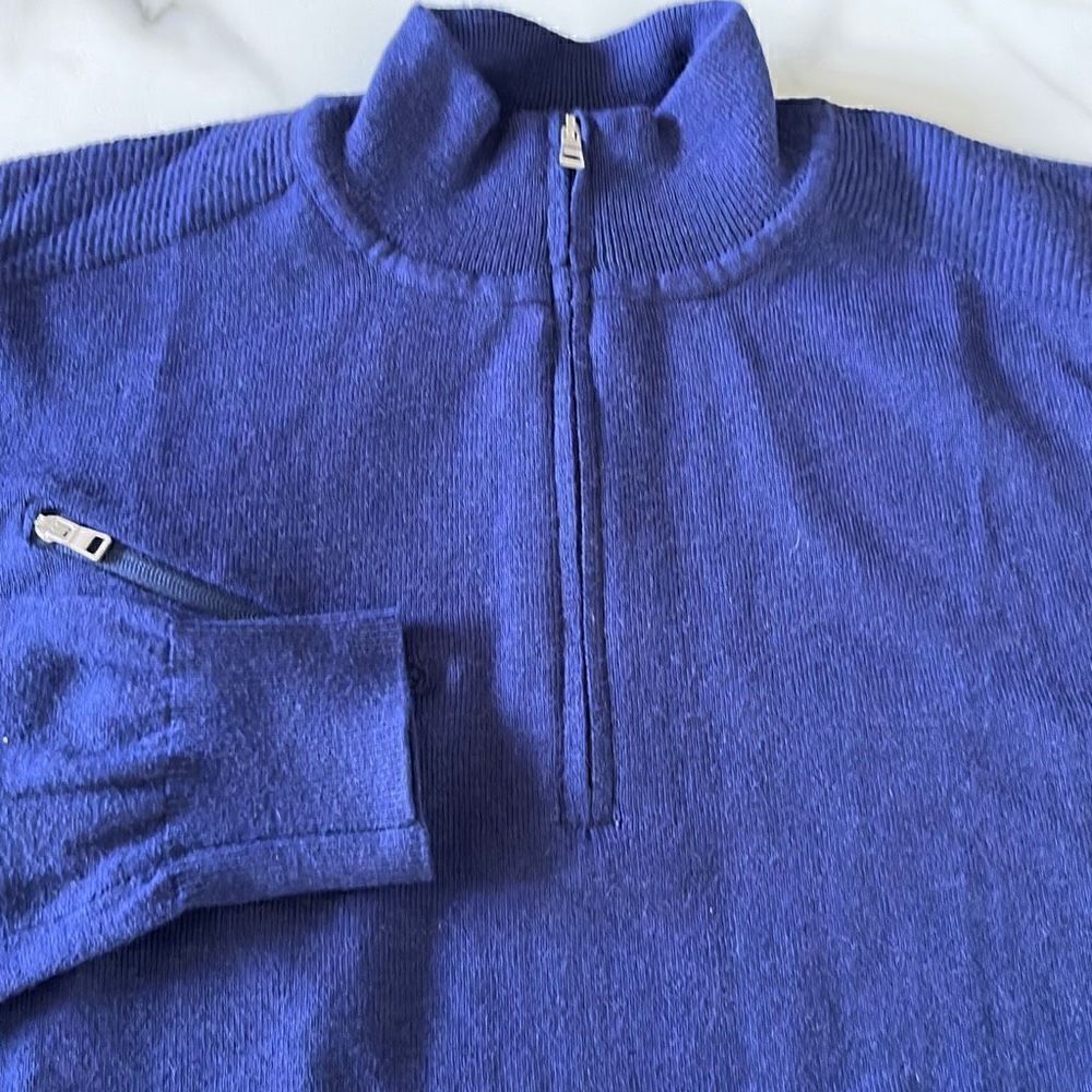 Ping Golf Coolmax Poly/Merino Wool 1/4 Zip Sweater Pullover Sz. M